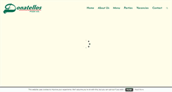 Desktop Screenshot of donatellospizza.co.uk